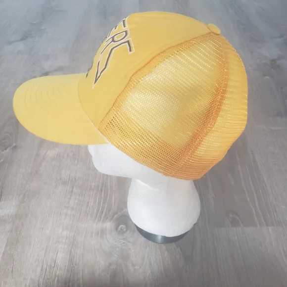 Vintage LSU Tigers NCAA Speedway Adult Snapback Yellow Trucker Baseball Hat Cap - Picture 4 of 8